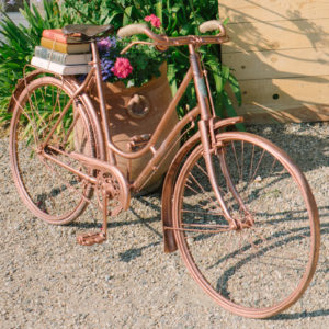 vélo cuivré location mariage Finistère
